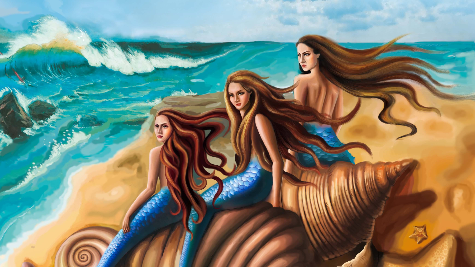 任性的富家女孩意外捡到神奇石头变成美人鱼