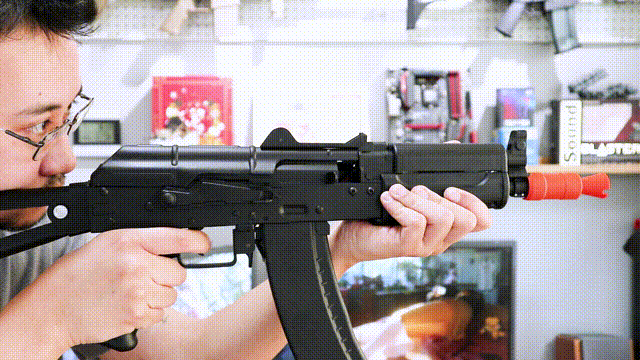 【玩弹】锦明12代AK-74U水弹发射器上手