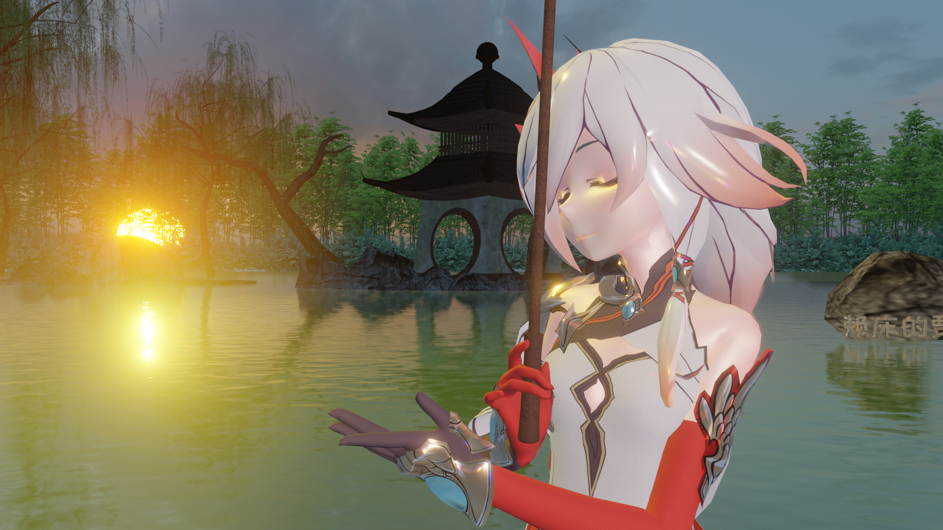 【崩坏3.mmd/炽翎符华】伞美人