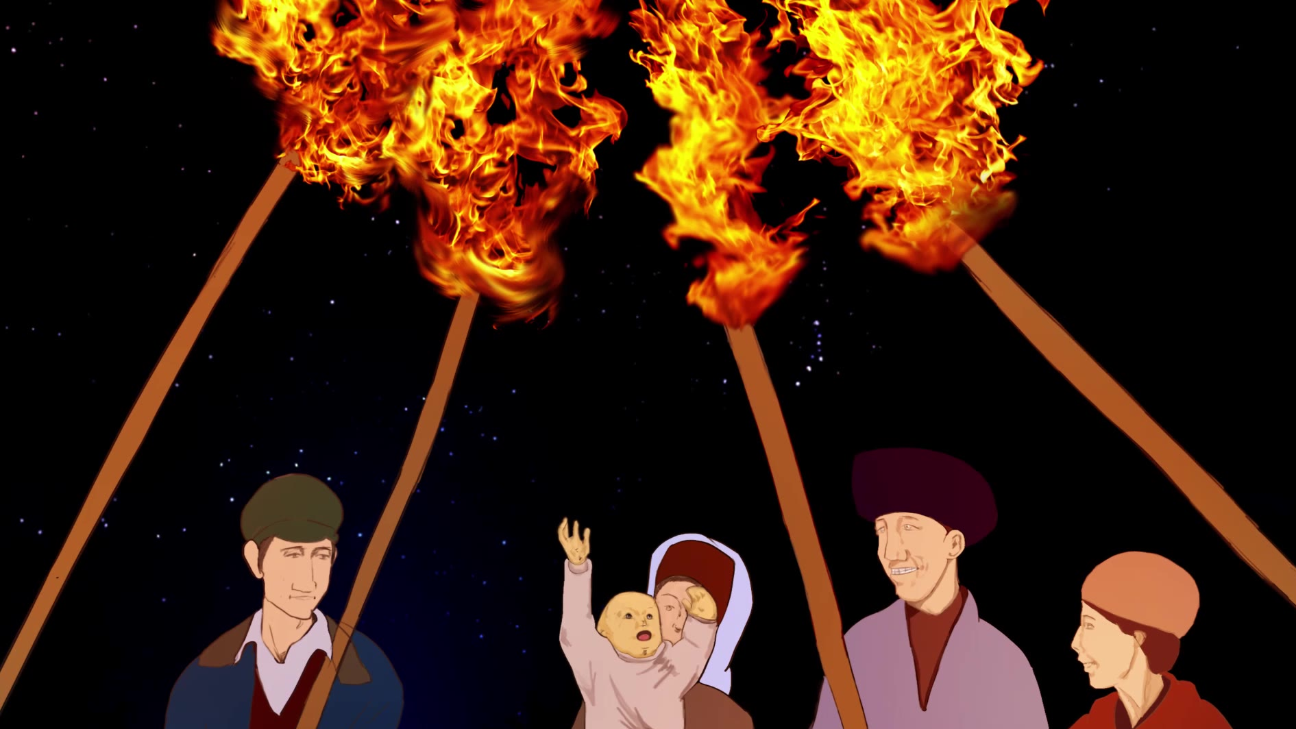 帕米尔旅游区波斯圣火 拜火教