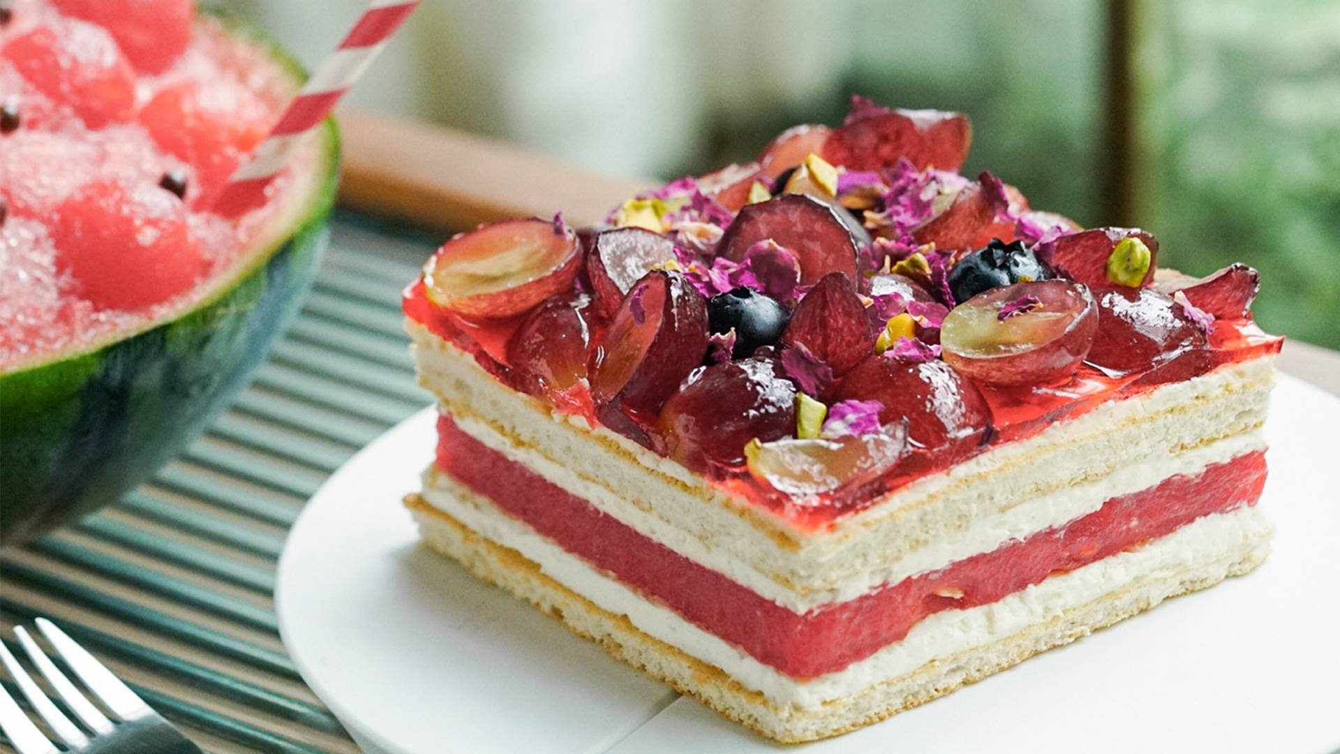 火遍澳洲的西瓜蛋糕做起来也没啥了不起