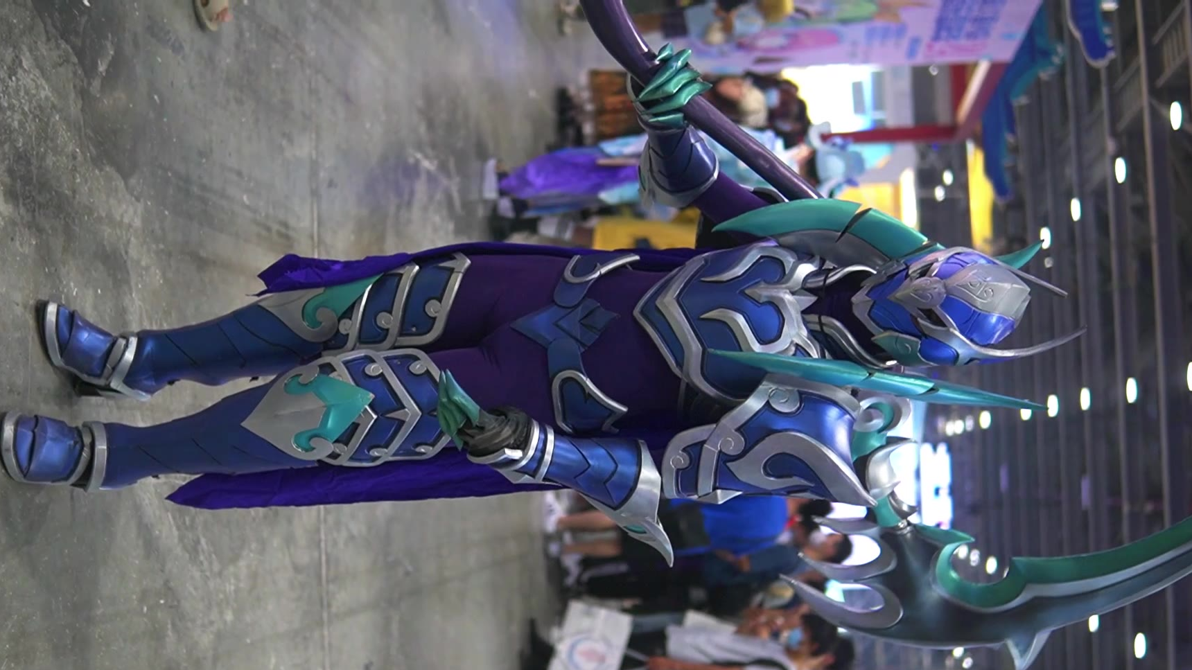 这是什么角色白起王者荣耀酷帅假面cosplay广州萤火虫漫展2020823day3