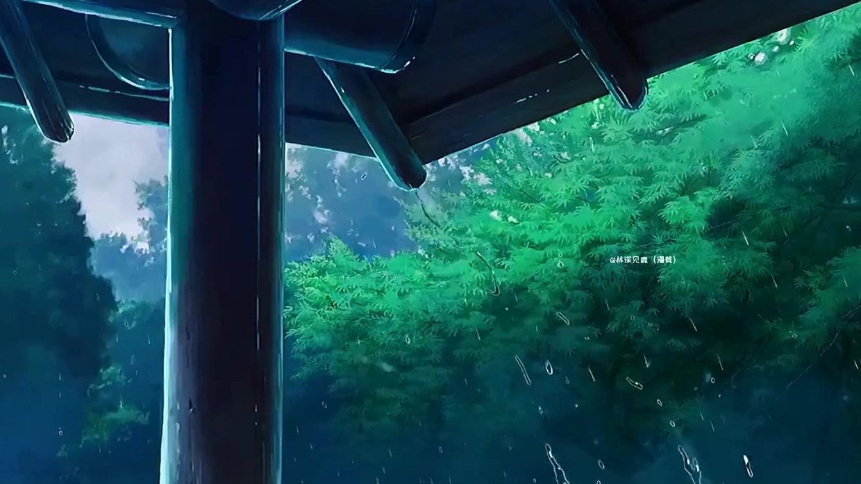 动漫里的下雨,都是治愈的,分享宫崎骏新海诚细田守动漫里的雨声!