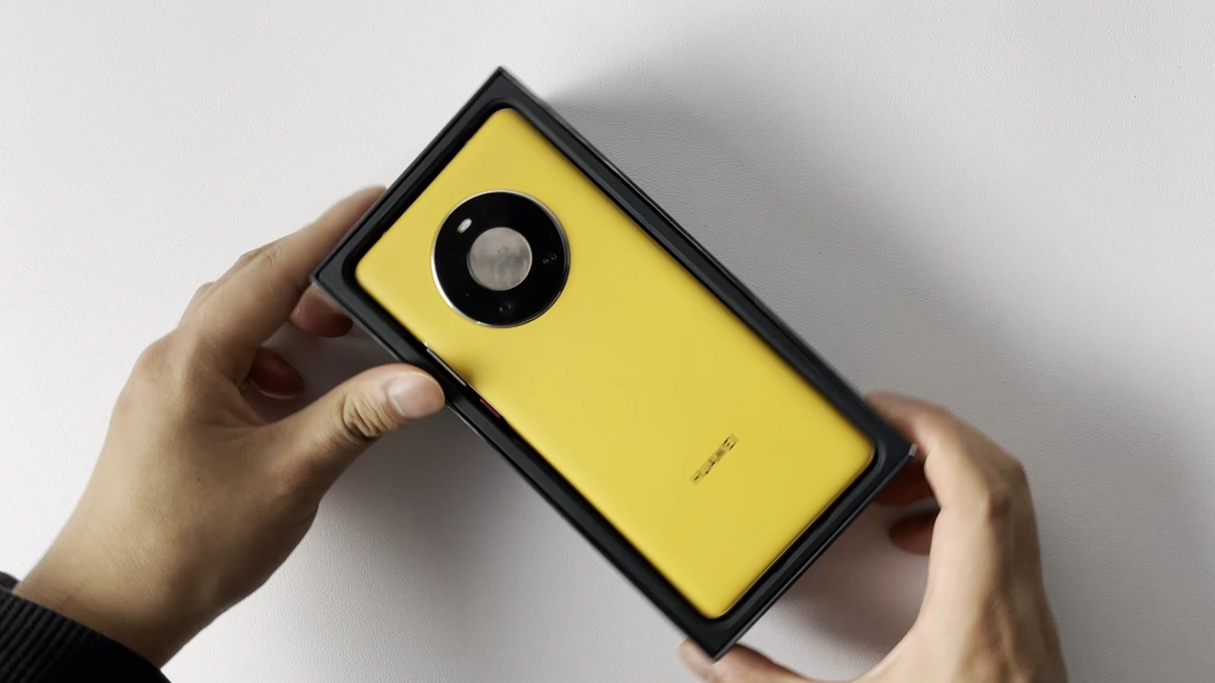 华为mate40pro秋日胡杨素皮版本开箱这颜色爱了