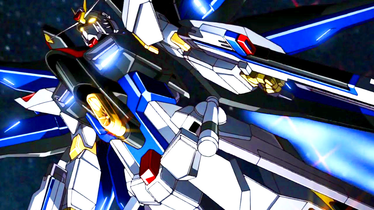 机动战士高达seeddestiny强袭自由高达精彩战斗场景