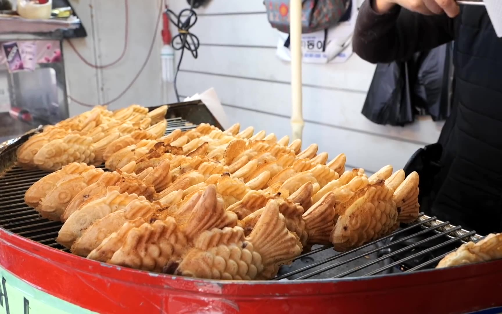 红豆奶油鲫鱼饼 韩国街头小吃