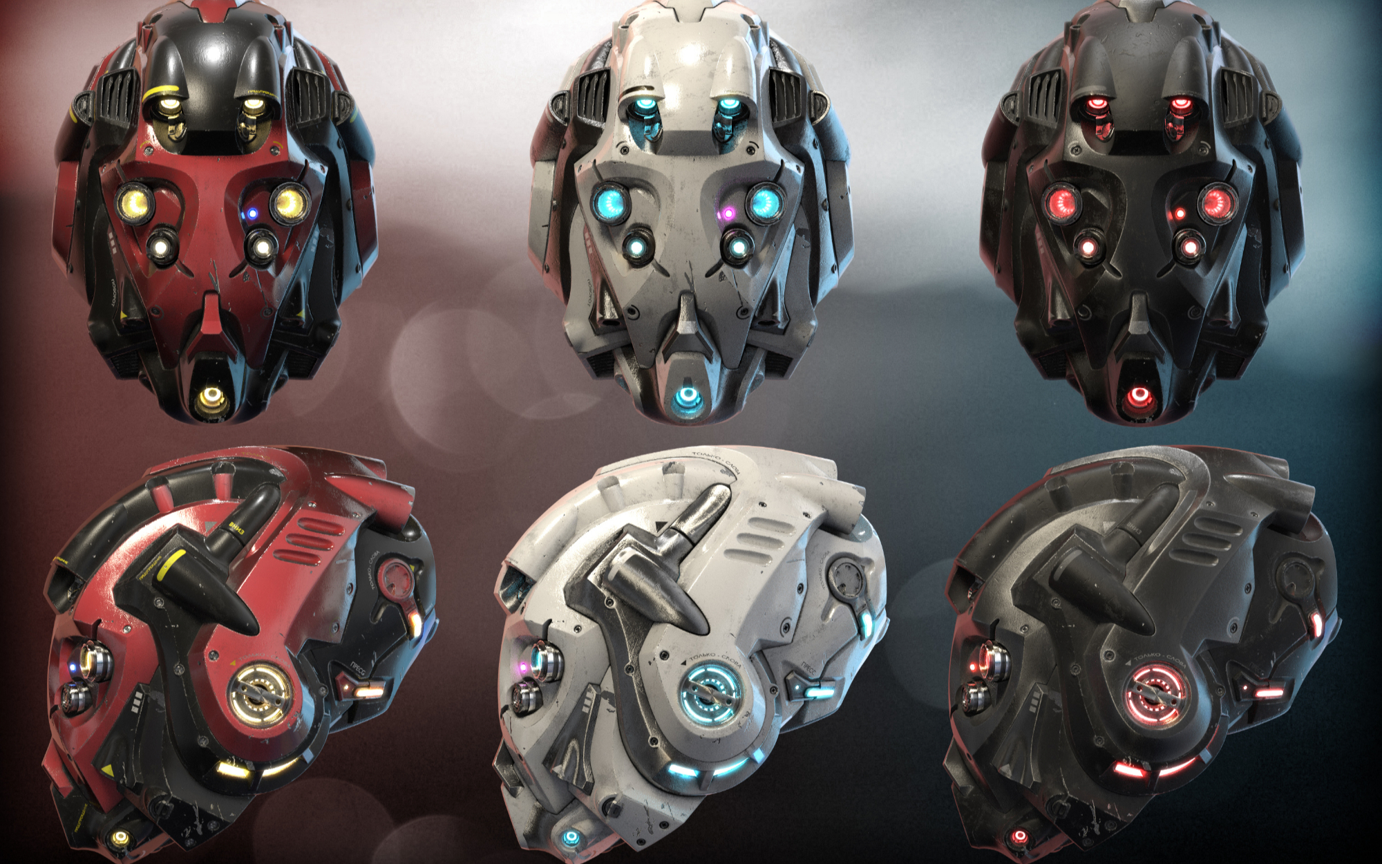 【blender】kent trammell《太空科幻头盔模型制作》(中英双字)