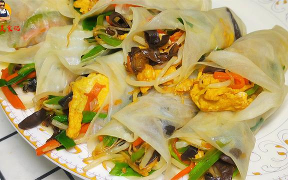 分享一个合菜卷饼,鲜香营养,蔬菜主食全搞定