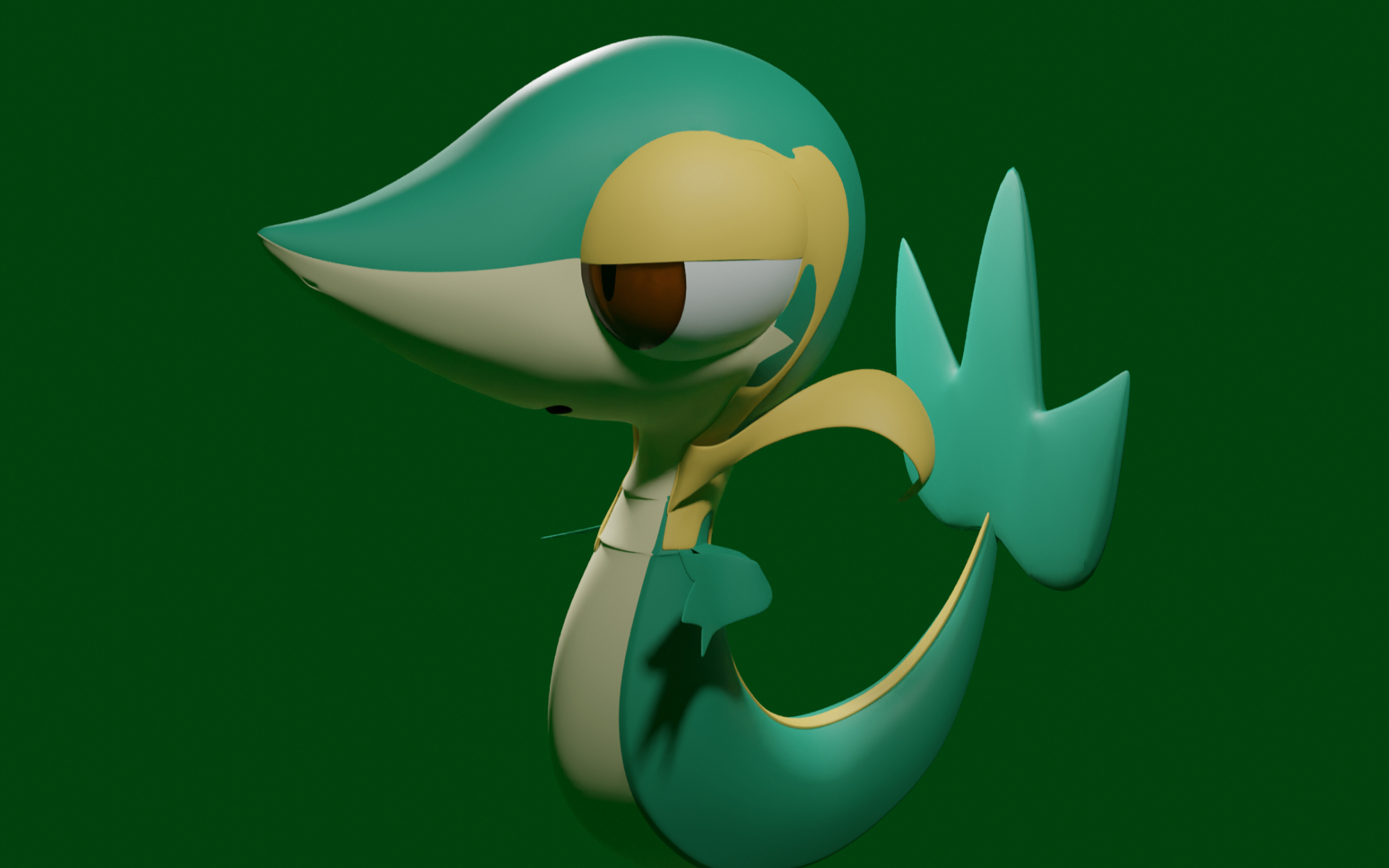 【blender】【60倍速】藤藤蛇制作过程