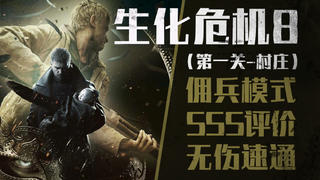【独臂玩家】《生化危机8》无伤速通佣兵模式SSS评价(第一关-村庄)