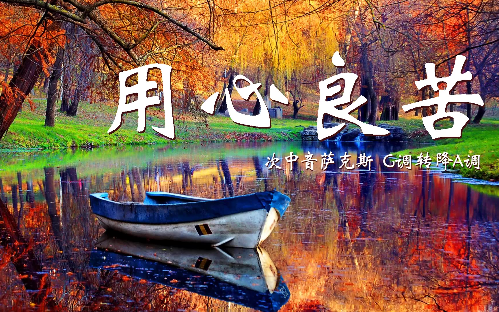 伤感情歌《用心良苦》,次中音萨克斯独特韵味,宛转悠扬太好听!