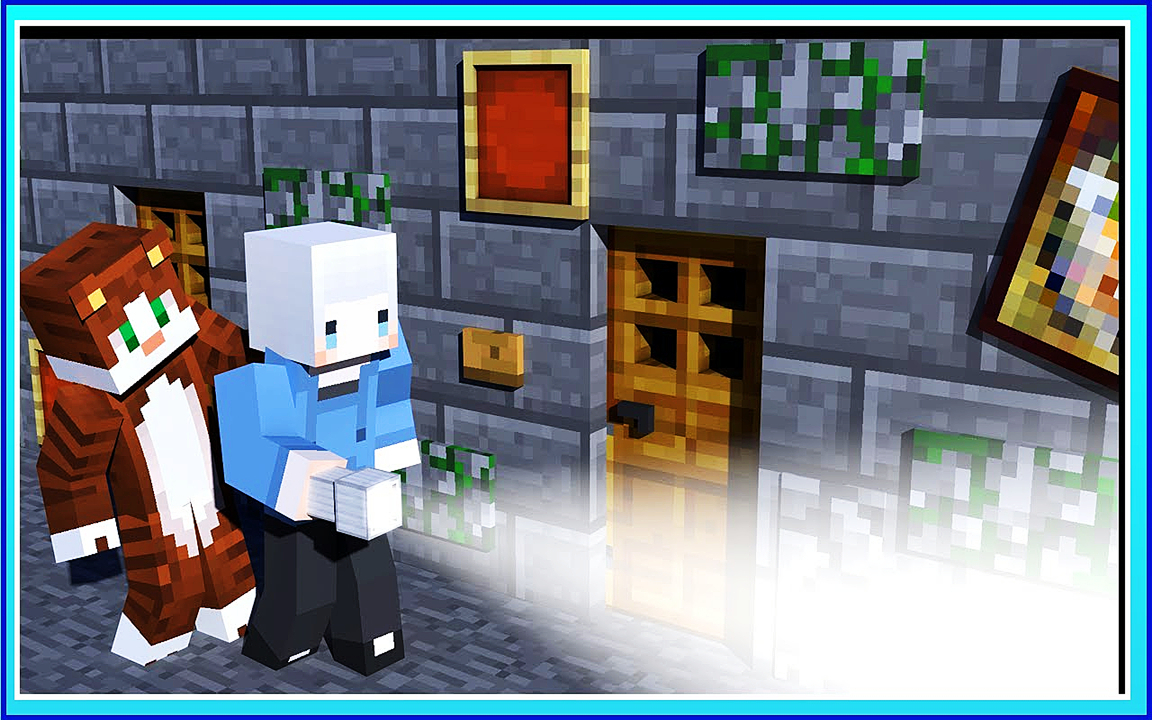 我的世界小白解说白鬼夜行02 拍摄到房间灵异画面 仔细看居然是我的丑